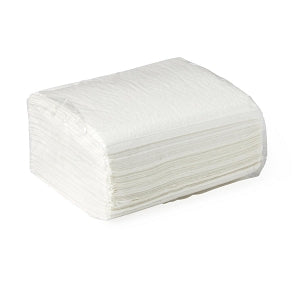 Medline Deluxe Dry Disposable Washcloths - White Deluxe Dry Disposable Washcloths, 10" x 13" - NON260506