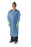 Medline Protective Poly Coated Overhead Isolation Gown - Protective Poly-Coated Blue Overhead Isolation Gown with Thumb Loops, XL - NON26276XL