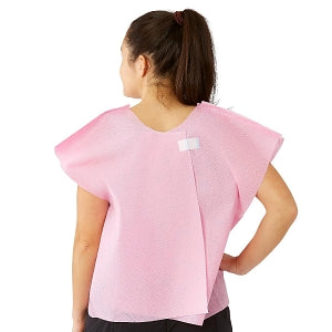 Medline Disposable Multi Layer Patient Cape - Multilayer Patient Cape, One Size Fits Most, Dark Pink - NON27038