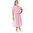 Medline Disposable Multilayer Patient Gowns - Sleeveless Tape Tab Neck and Waist Tie Multilayer Patient Gown, Pink, Size Regular / Large - NON27048