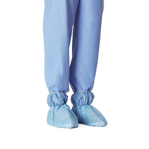 Medline Nonskid Multilayer / Poly Ankle Covers - Multilayer Nonskid Ankle Covers, Blue, Size XL - NON27145XL