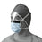 Medline Prohibit X-Tra Fluid Protection Surgical Mask with Eye Shield - Prohibit X-Tra Fluid Protection Anti-Fog Surgical Face Mask with Eyeshield with Ties, Blue - NON27405