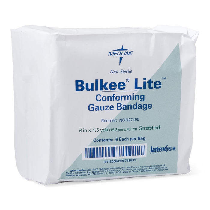 Bulkee Lite Nonsterile Conforming Bandage, 6" x 4.4 yd.