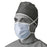 Medline Standard Surgical Masks with Shield - Horizontal Tie Surgical Face Mask, Blue - NON27600