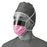 Medline Fluid-Resistant Surgical Face Masks with Eye Shield - Max Fluid Protection Surgical Face Mask with Shield and Ties - NON27710Z