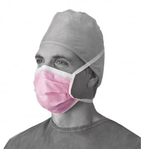 Medline Fluid-Resistant Surgical Face Masks - Surgical Face Mask with Max Fluid Protection and Ties - NON27712