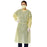 Medline Multi-Ply Over Head Open Back Isolation Gown - Medium-Weight Isolation Gown with Side and Neck Ties, Yellow, Size XL - NON27SMS2XL