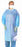 Medline Medium Weight Multi-Ply Isolation Gown - Medium-Weight Isolation Gown with Side and Neck Ties, Blue, Size Regular - NON27SMS3