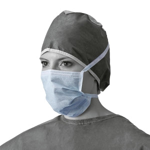 Medline Bulk Packaged Face Masks - Face Masks with Ties, Blue, Bulk Packaging - NON28200