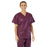 Medline Disposable Scrub Tops - Disposable Unisex Scrub Shirt with V-Neck, Size L, Wine - NON37202L