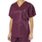 Medline Disposable Scrub Tops - Disposable Unisex Scrub Shirt with V-Neck, Size XL, Wine - NON37202XL