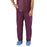 Medline Disposable Scrub Pants - Disposable Unisex Scrub Pants with Elastic Waist, Size L, Wine - NON37213L