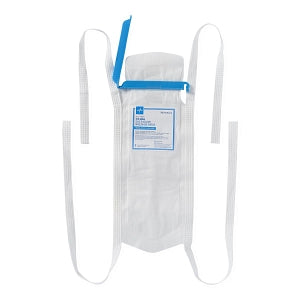 Medline Refillable Ice Bags with Clamp Closure - Refillable Ice Bag with Clamp Closure, White, 5" x 12", 4 Ties - NON4410