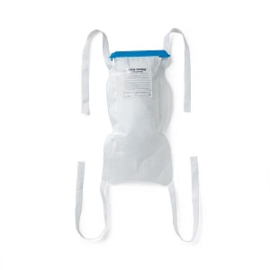 Medline Refillable Ice Bags with Clamp Closure - Refillable Ice Bag with Clamp Closure, White, 6.5" x 14", 4 Ties - NON4420