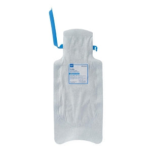 Medline Refillable Ice Bags with Clamp Closure - Refillable Ice Bag with Clamp Closure and Hook-and-Loop Straps, White, 6.5" x 14" - NON4460