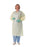 Medline TAA Compliant Isolation Gowns - Medium-Weight Isolation Gown with Side Ties, Yellow, Size XL - NON50240XL