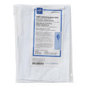 Medline Pediatric Body Bags - PVC Body Bag with Metal Zipper, Infant, 18" x 28" - NON70560WM