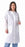 Medline Disposable Multi-Layer Lab Coats - Multilayer Lab Coat with Knit Cuffs and Traditional Collar, White, Size L - NONCSW100L