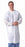 Medline Disposable Multi-Layer Lab Coats - Multilayer Lab Coat with Knit Cuffs and Collar, White, Size L - NONCSW500L