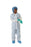 Medline Heavyweight Spunbonded Polypropylene Coveralls - Medium-Weight Spunbond Polypropylene Coveralls with Elastic Wrists and Ankles, Size 4XL, White - NONCV1204XL