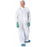 Medline Heavyweight Spunbonded Polypropylene Coveralls - Heavyweight Spunbond Polypropylene Coveralls with Elastic Wrists and Open Ankles, Size 4XL, White - NONCV150XXXXL