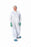 Medline Heavyweight Spunbonded Polypropylene Coveralls - Heavyweight Spunbond Polypropylene Coveralls with Elastic Wrists and Open Ankles, Size L, White - NONCV150L