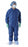 Medline Multilayer Breathable Coveralls - Multilayer Coveralls with Elastic Wrists and Ankles, Blue, Size L - NONCV290L