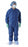 Medline Multilayer Breathable Coveralls - Multilayer Coveralls with Elastic Wrists and Ankles, Blue, Size 2XL - NONCV290XXL