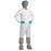 Medline Static-Dissipative Microporous Breathable Coveralls - Breathable Coveralls with Open Wrists and Ankles, White, Size 5XL - NONCV9205XL