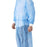 Medline Medium-Weight Dental Cover Gowns with Knit Cuffs - Spunbond Polypropylene Dental Gown with Knit Cuff, Blue, Size L - NONDBL