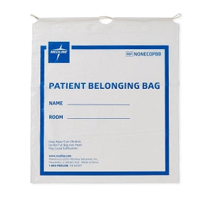 Medline Compostable Patient Belonging Bag - Compostable Patient Belonging Bag, 18" x 20" - NONECOPBB