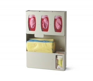 Waterloo Healthcare Aluminum Protection Organizers - Isolation Protection Organizer, Creme Aluminum, Holds Isolation Gowns, 3 Glove Boxes and 1 Isolation Mask Box - ISOORG-1