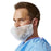 Medline Head and Beard Covers - Spunbond Beard Covers with Elastic, White - NONSH400