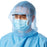 Medline Head and Beard Covers - Spunbond Head and Beard Covers, Blue - NONSH600