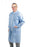 Medline Disposable Zip-Front Multilayer Lab Coats - Disposable Zip Front Lab Coats, Medium Weight Multilayer Material, Knit Cuffs, Blue, Size 3XL - NONSW480XXXL