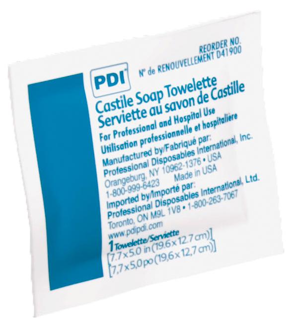 Castile Soap Towelettes by PDI Inc