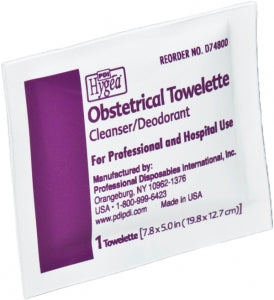 PDI, Inc. Hygea Obstetrical Towelettes - Perineal Obstetrical Towelette - D74800