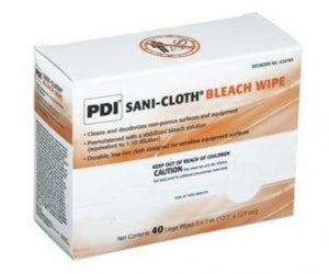 PDI Sani-Cloth Bleach Germicidal Disposable Wipes - Sani-Cloth Bleach 5" x 7" EPA-Registered Germicidal Disposable Wipe - H58195