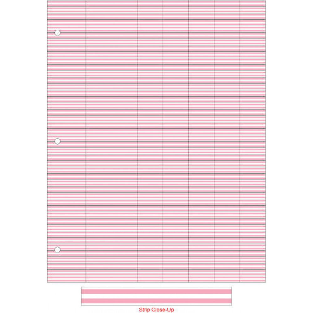 Instrument Marking Tape Durable | Autoclavable Permanent 8 1/2 " X 11" Imprints White With Pink 374 Inches Per Sheet