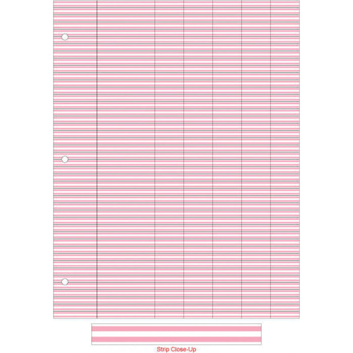 Instrument Marking Tape Durable | Autoclavable Permanent 8 1/2 " X 11" Imprints White With Pink 374 Inches Per Sheet