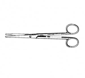 Integra Mayo OR Scissors - SCISSORS, MAYO, ROUND BLADE, CARB-EDGE - 101215