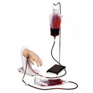 Nasco Life / form Advanced IV Hands - IV Hand Training Model, White, with Blood, Syringes - LF01139U