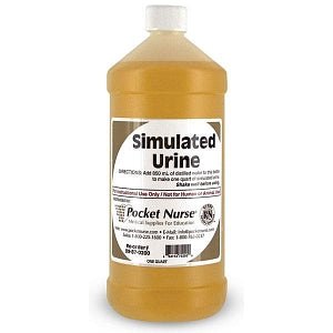 Pocket Nurse Simulated Urine - Simulated Urine, 1 qt., for Instructional Use Only - PN01037U