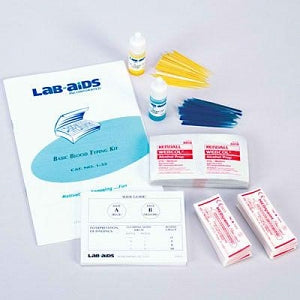 Nasco ABO Blood-Typing Kit - Lab-Aids No. 1 - Blood Typing Kit with 30 Cards - SB13734AM