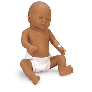 Doll - Brown Boy / Girl by Nasco Newborn Ba - Newborn Doll, Girl, Brown, 21" - SB17159C