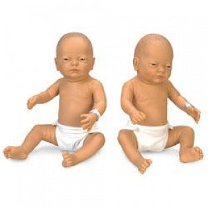 Dolls (White), Set of 2 by Nasco Newborn Ba - Newborn Doll, Boy and Girl, White - SB17162G