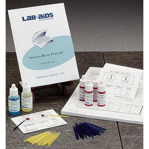 Nasco Lab-Aids Simulated Blood-Typing Kit - Lab-Aids Simulated Educational Blood Typing Kit, No. 1S - SB19152G