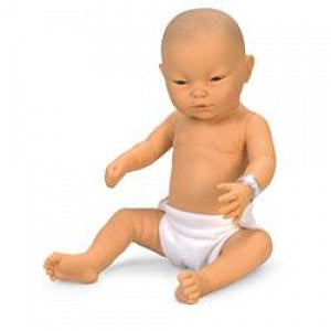 Doll - Asian Baby Boy by Nasco Newborn Ba - Newborn Baby Simulator, Asian Boy - SB26943H