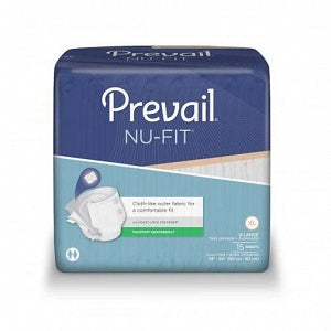 First Quality Products Prevail NU-FIT Briefs - Prevail NU-FIT Briefs, Maximum Absorbency, Size XL, 4 Bags of 15 - NU-014/1