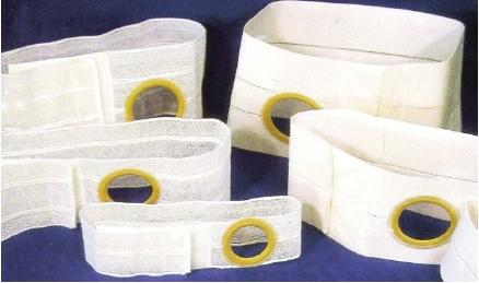 Nu-Hope Peristomal Hernia Belts - Flat Left-Opening Belt, 6" Wide, 2-3/8", Size XL - 6603